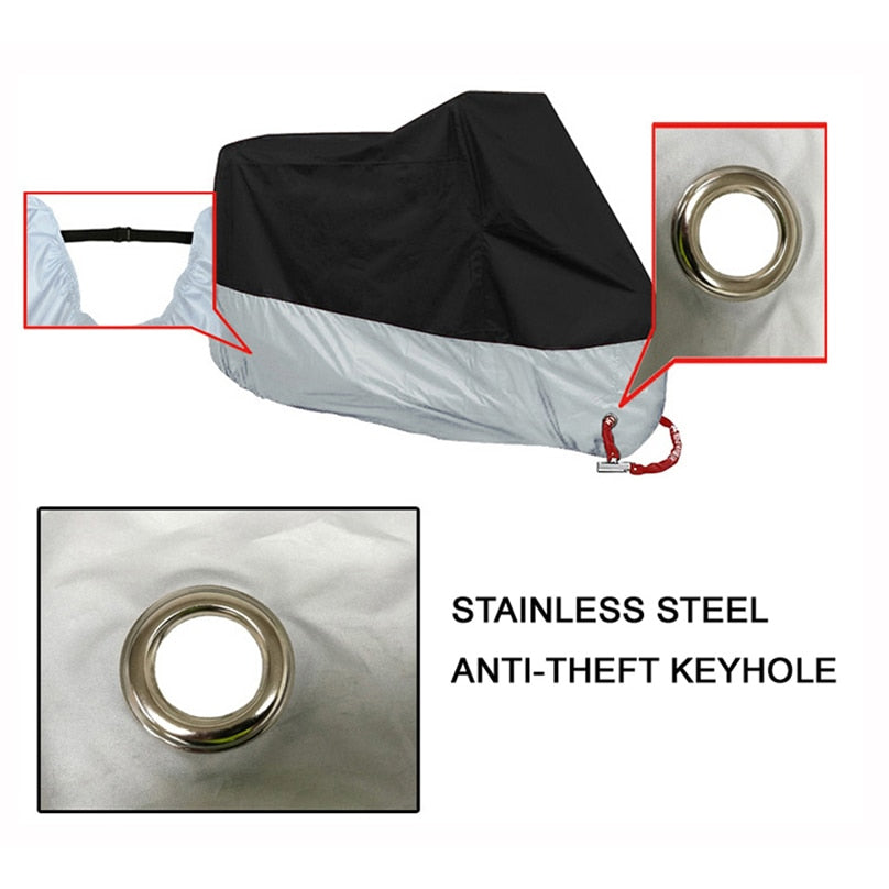 Motorcycle cover M L XL XXL XXXL XXXXL universal Outdoor Uv Protector Bike Rain Dustproof Scooter Covers waterproof 15colors