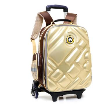 3D  Boy's trolley Bag with wheels for school Kids Rolling Bag on wheels Children's Travel Bag 6 wheels School Trolley Backpack