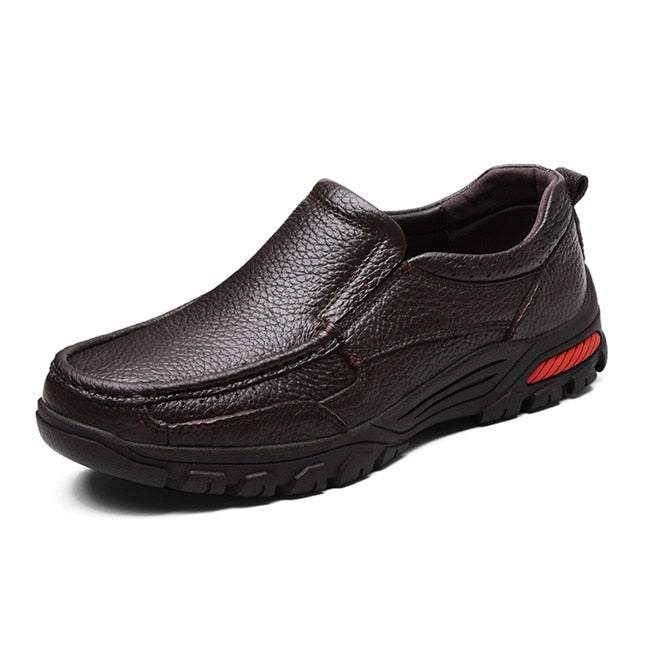 MIXIDELAI Brand Men Shoes Handmade High Quality Genuine Leather Shoes Slip On Comfort Business Man Casual Shoes Big Size 47 48