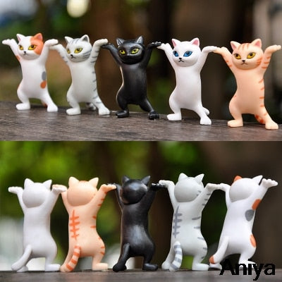 5pcs Set Funny Cat Pen Holder Toy Hold Everything Cat Earphone Bracket Home Decor Festival Decoration Charming Kitty Storage Set - https://www.luxenorstore.com