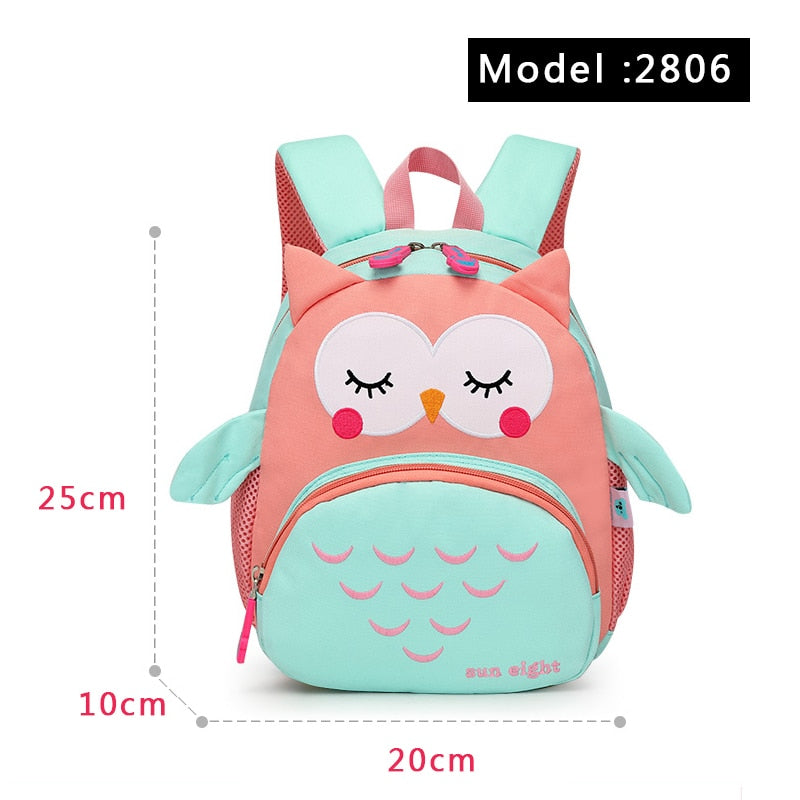 Hot 3D Cartoon Animal Baby Backpacks kindergarten Schoolbag  Kids Backpack Children School Bags Girls Boys Backpacks