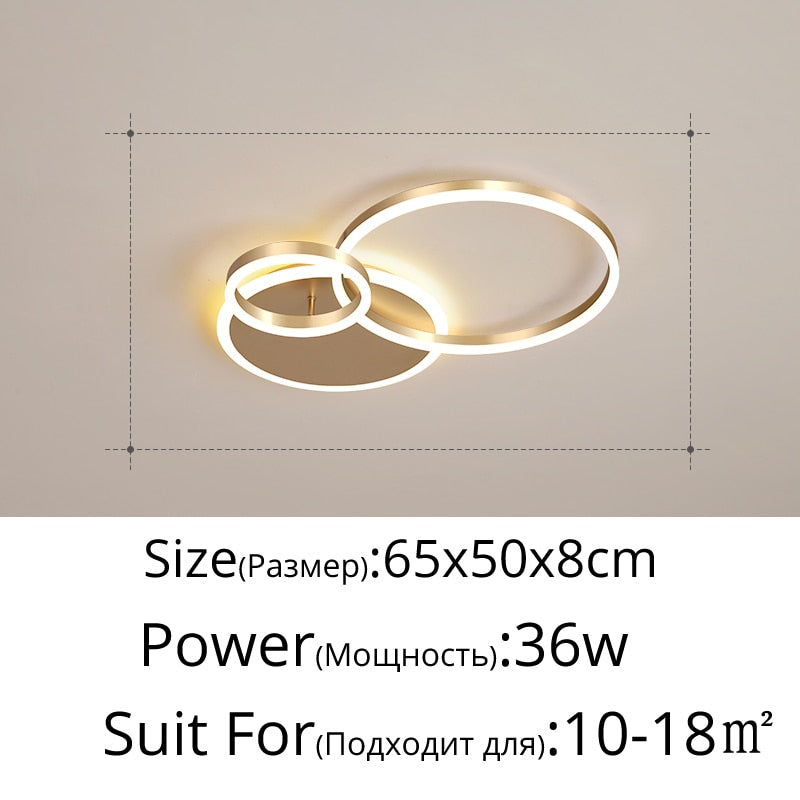 Gold White Modern LED Chandelier Lighting For Living Study Room Lights Indoor Lamps Parlor Foyer Lustres Chandeliers Luminaire