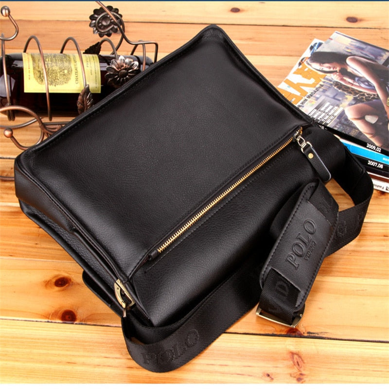 Luxury Vintage Man Bag Boy Waterproof PU Leather Business Style Men's Messenger Crossbody Casual Handbag Shoulder Bag - https://www.luxenorstore.com