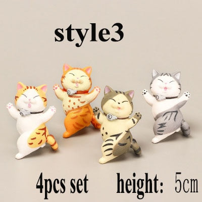 5pcs Set Funny Cat Pen Holder Toy Hold Everything Cat Earphone Bracket Home Decor Festival Decoration Charming Kitty Storage Set - https://www.luxenorstore.com