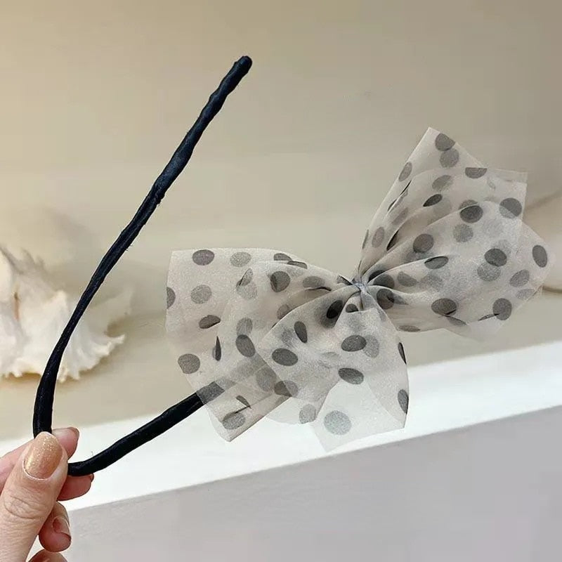 Women Elegant Bud Chiffon Flower Bun Maker Maruko Hairstyle Making Long Tool Sweet Hair Braide Rope Hairbands Korean Accessories