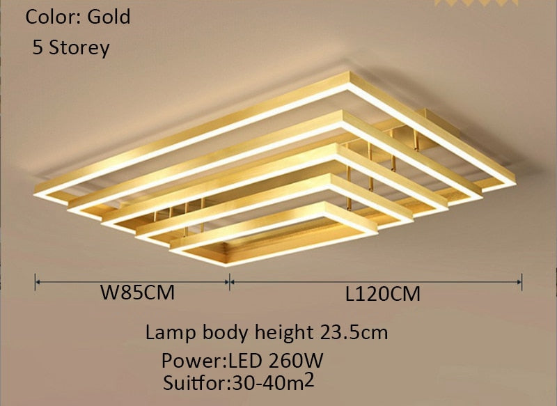 Modern Light Luxury Chandelier Simple Living Room Ceiling Lamp Nordic LED With Remote Control Black Interior Decoration Lamps