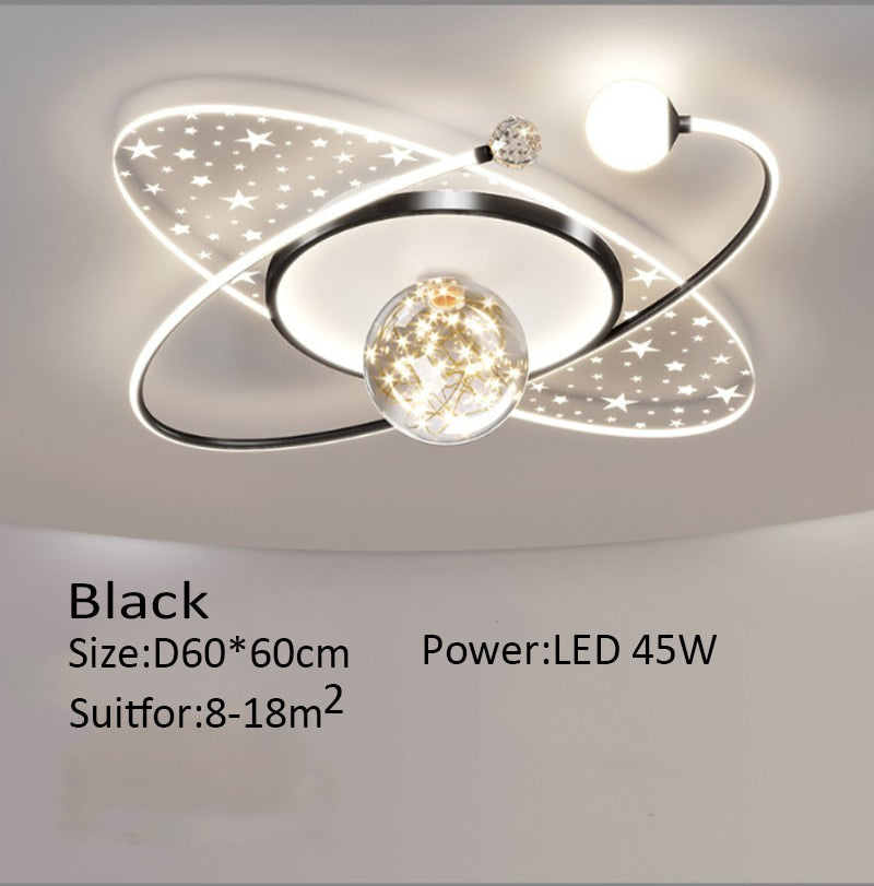 Modern Bedroom Ceiling Lamp Personalized Gypsophila Children's Room Chandelier Creative LED Study Room Interior Decoration Lamps