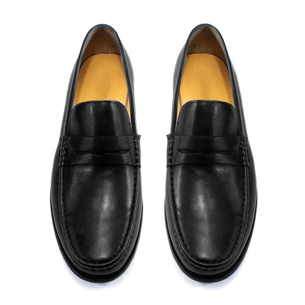 Luxury Men's Penny Loafers Genuine Leather Male Casual Office Business Dress Shoes for Men Fashion Party Wedding Formal Footwear